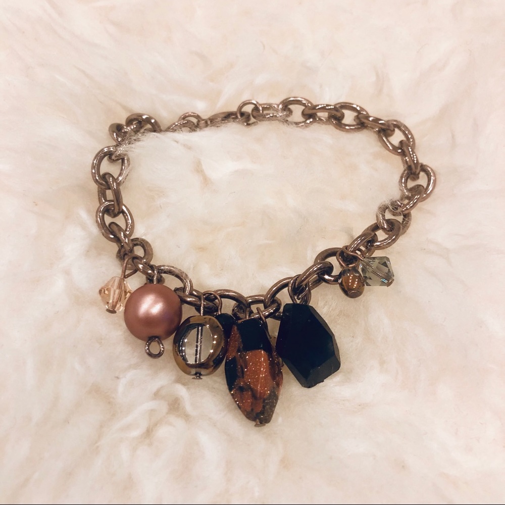 Chain bracelet with beads!